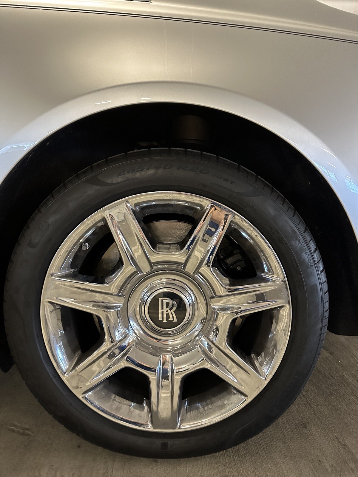 20" GOOD USED CHROMED ROLLS ROYCE GHOST OEM ORIGINAL FACTORY WHEELS RIMS & TIRES