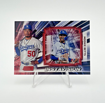 2023 Topps Stadium Club - Mookie Betts - Dodgers - Instavision Red /50