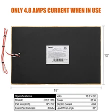 Facon 12x18" Heater Pad Automatic Therma for RV Camper Traler Water Tank