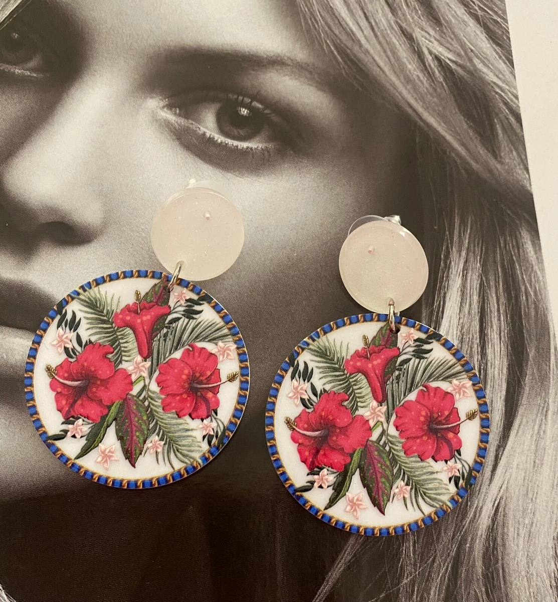 Tropical 2024 flower earrings