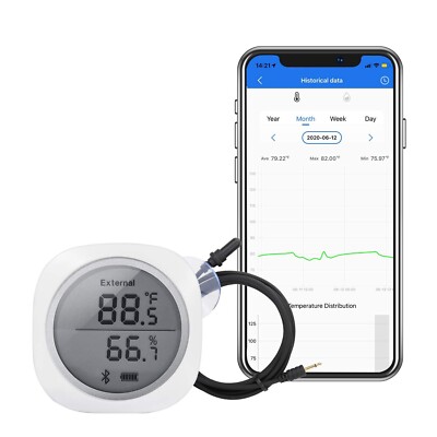 Inkbird Wireless Thermometer Hygrometer Smart Sensor Data Logger with Waterproof