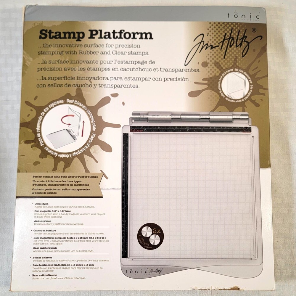 Tim Holtz Full Size Stamp Platform  *** NEW IN BOX ***  Tonic Studios