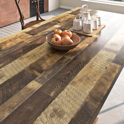  Brown Wood Contact Paper for Countertops Cabinets 15.8 x 80 inches Dark Brown