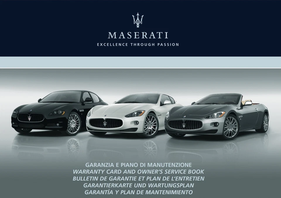 Maserati Serviceheft DE FR ENG ESP ITA - Bild 2 von 4