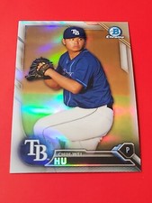 Chih-Wei Hu 2016 Bowman Chrome Draft Refractor ,#BDC-147 , Tampa Bay Rays