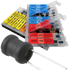 EEEEE 20 Values 160 Pcs Inductor Kit 1uH to 10 mH DIP Radial Power Choke Indu...