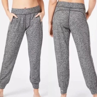 Sweaty Betty Gary Cropped Yoga Jogger Pants Grey Marl Spacedye Sze Small  Lounge | eBay