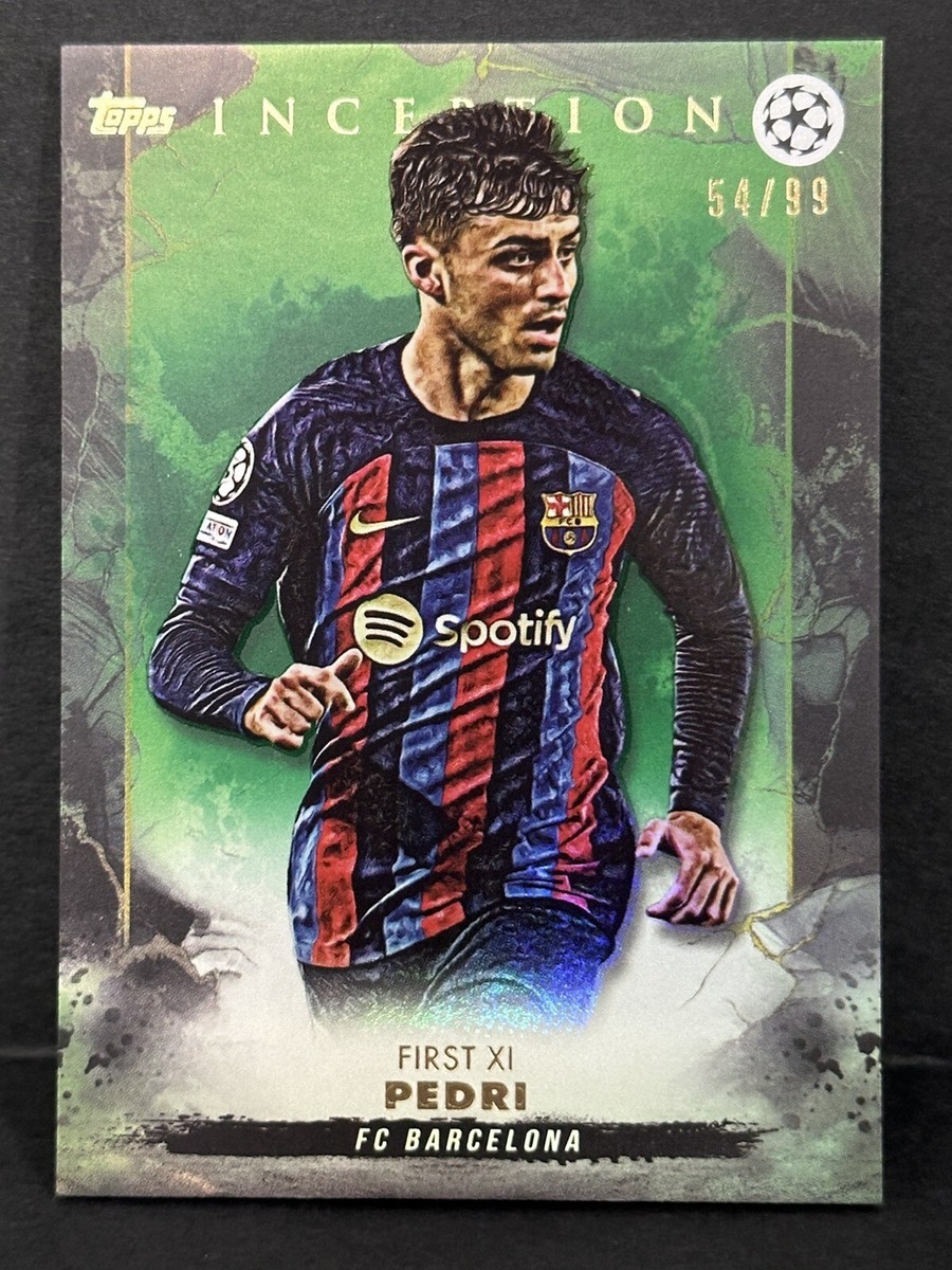 2022-23 Topps Inception UCL Barcelona First XI Pedri Green