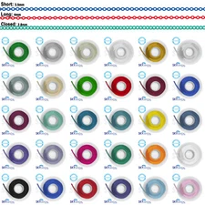 Elastic Power Chain Dental Orthodontic Rubber Braces Bands Short/Long 15' Spool