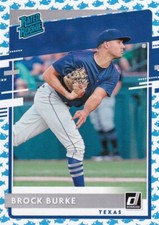 2020 DONRUSS BABY SHARK PARALLELS RC BROCK BURKE TEXAS RANGERS ROOKIE - H612