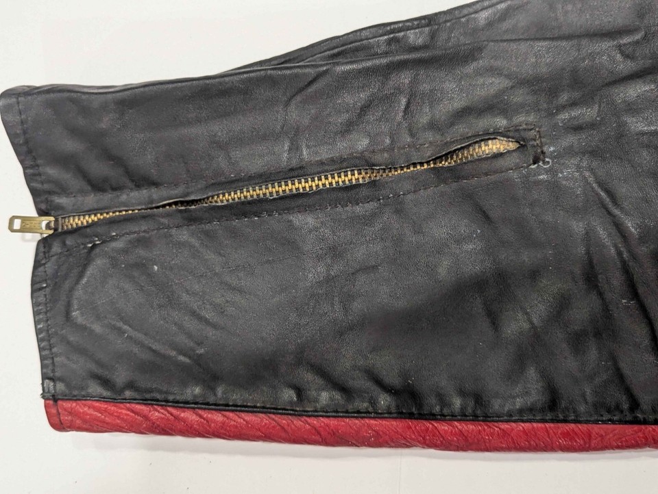 Vintage 60's Rocky Cycle Co Leather Padded Racing Pants MX Flat Track