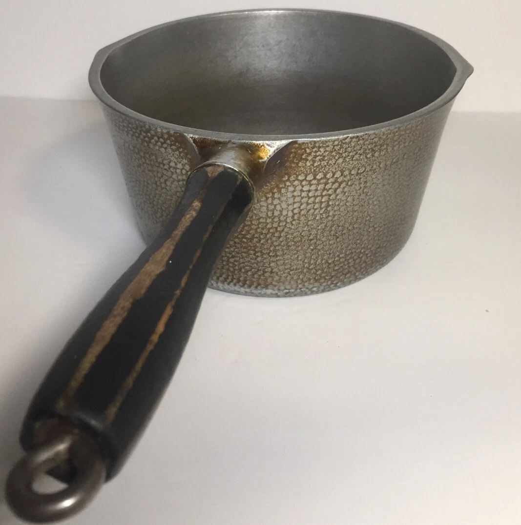 Vintage Hamilton Ross Eternity Ware Hammered Aluminum Stove Top Pot CHICAGO ILL