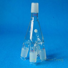 24/29,Glass Cow Distillation Receiver,Lab Vacuum Distribution Adapter