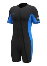 Shorty Wetsuits Men 2mm Neoprene Short Wet Suit Front Zip for Surfing Diving ...