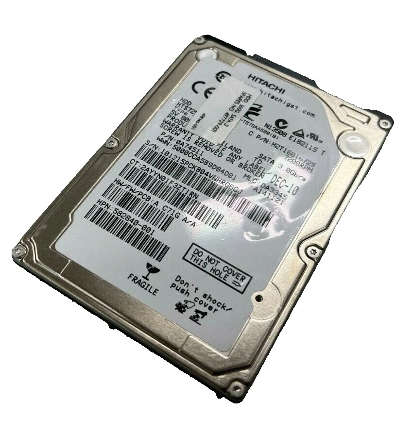 Western Digital 250GB Internal Hard Disk Drives 2.5 in Form Factor