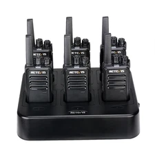 Retevis RT68 FRS Walkie Talkies Two Way Radios Warhouse/School(6X)+6-Way Charger