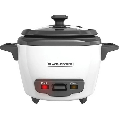 BLACK+DECKER 3-Cup Electric Rice Cooker with Keep-Warm Function, White, RC503 - Picture 4 of 7