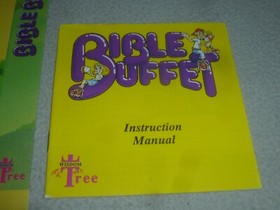 ORIGINAL VINTAGE NINTENDO NES VIDEO GAME BOX & MANUAL LOT NEW NOS BIBLE BUFFET