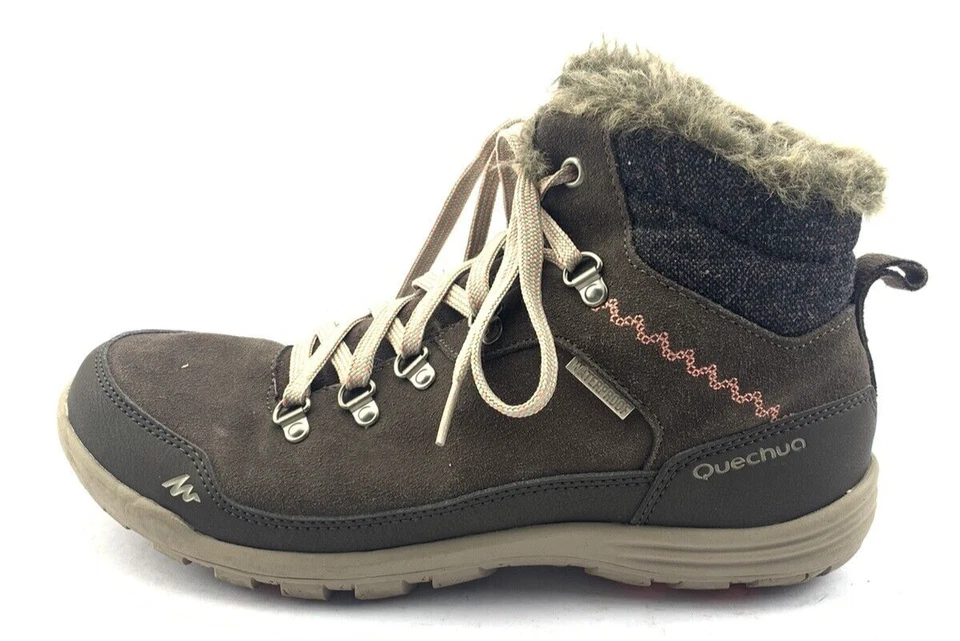 QUECHUA DAMENWANDER STIEFEL TREKKINGSTIEFEL OUTDOOR Gr:40 Uk:6,5 BRAUN