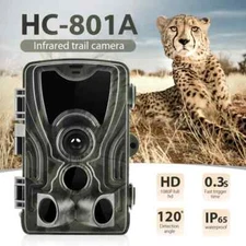 Trail and Game Camera 36MP 4K Wildlife Scouting Cam Night Vision 3 PIR Sensors