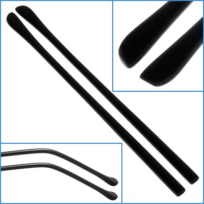 Temple Tips End Black Temple Tips 13cm 2pcs 1 Pair End Ear Hook Specs Glasses Plastic ...