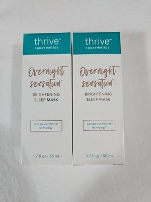 2x Thrive Causemetics Overnight Sensation Brightening Sleep Mask 1.7 fl oz 
