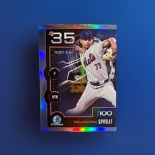 2025 Bowman Brandon Sproat Bowman Scouts Top 100 Insert #BTP-35🔥⚾️