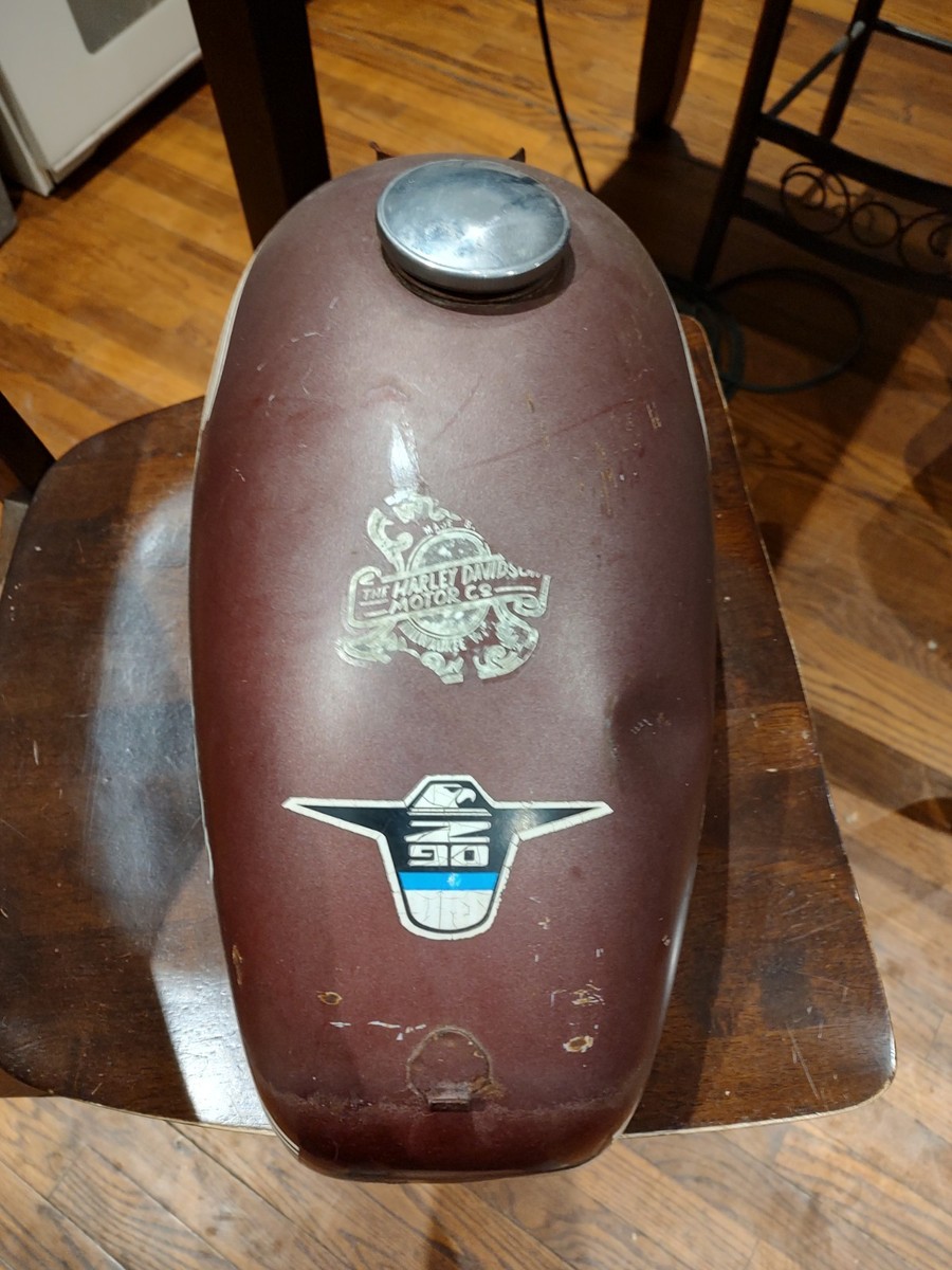 Vintage AMF Harley Davidson Aermacchi Motorcycle Gas Tank 1975