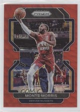 2021-22 Panini Prizm Ruby Wave Prizm Monte Morris #16 0a6