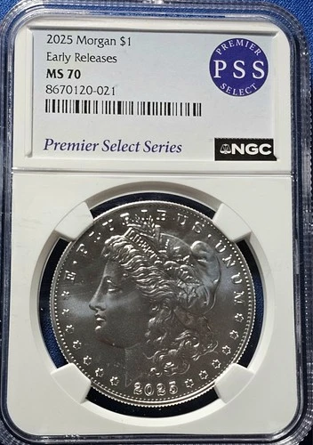 2025 $1 Morgan Silver Dollar NGC MS70 ER PSS