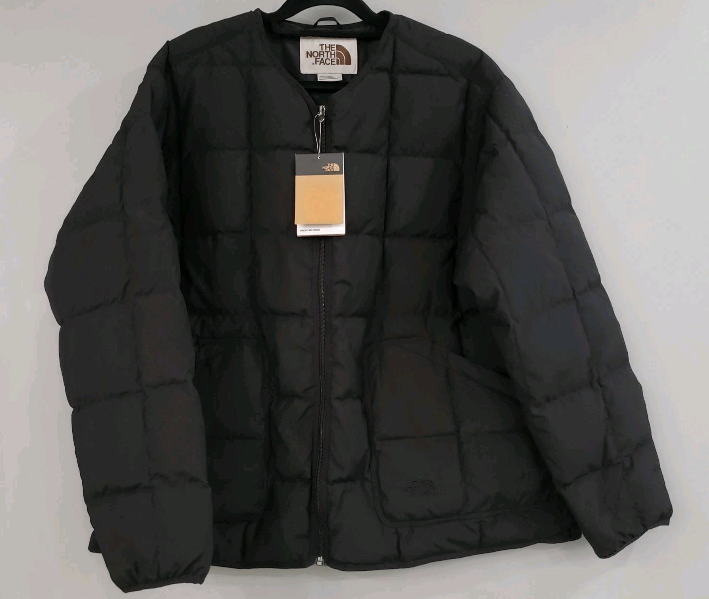 NEW XL BLACK The North Face M66 Round Neck Zipper Loose Long Sleeve Down Jacket image 7