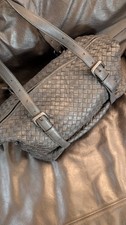 Bottega Veneta Black Leather Montaigne Shoulder Bag