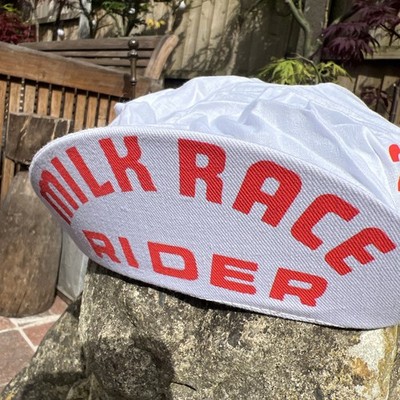 Milk Race RIDER Cycling Cap Mütze Vintage RAR 1984 