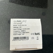 20 X Light Bulbs LumiLife GU10 LED 4w Cool White Non Dimmable Spotlight