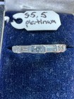 Diamond And Platinum Wedding Band Size 5.5 — photo 2