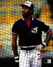 Harold Baines Signed Chicago White Sox HOF DH 8x10 Photo Beckett