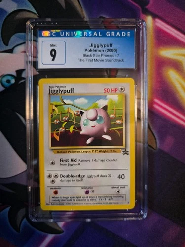Pokemon Vintage Jigglypuff Pokémon (2000) Black Star Promos - 7 CGC 9