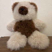 Baby Alpaca Fur Teddy Bear Stuffed Animal Toy Peru Plush 15"