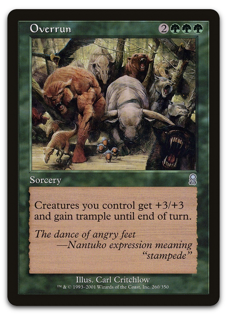 Overrun #260 (LP) Odyssey ODY Magic MTG