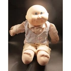 Vintage 1983 Cabbage Patch Kids Boy Doll Bald Blue Eyes Xavier Roberts 11 Stamp