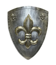 Wandschild Ritter Fleur de Lis – Rost Replikat Retro Design Dekoration