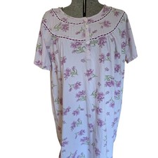 Cottagecore Floral Pintuck Large Cotton Blend Country Prairie Soft Nightgown