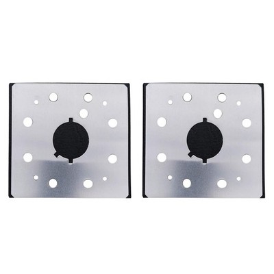 2PCS 1/4'' Square 10 Holes Sander Pad and Backing Plate For Dewalt DW411 BD5000
