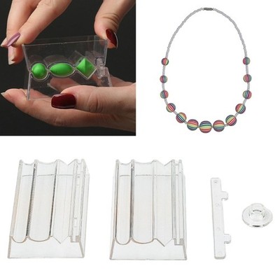 Clear Acrylic Beads Rolling Roller Tool Circular Oval Rhombus Shaped Bead Maker