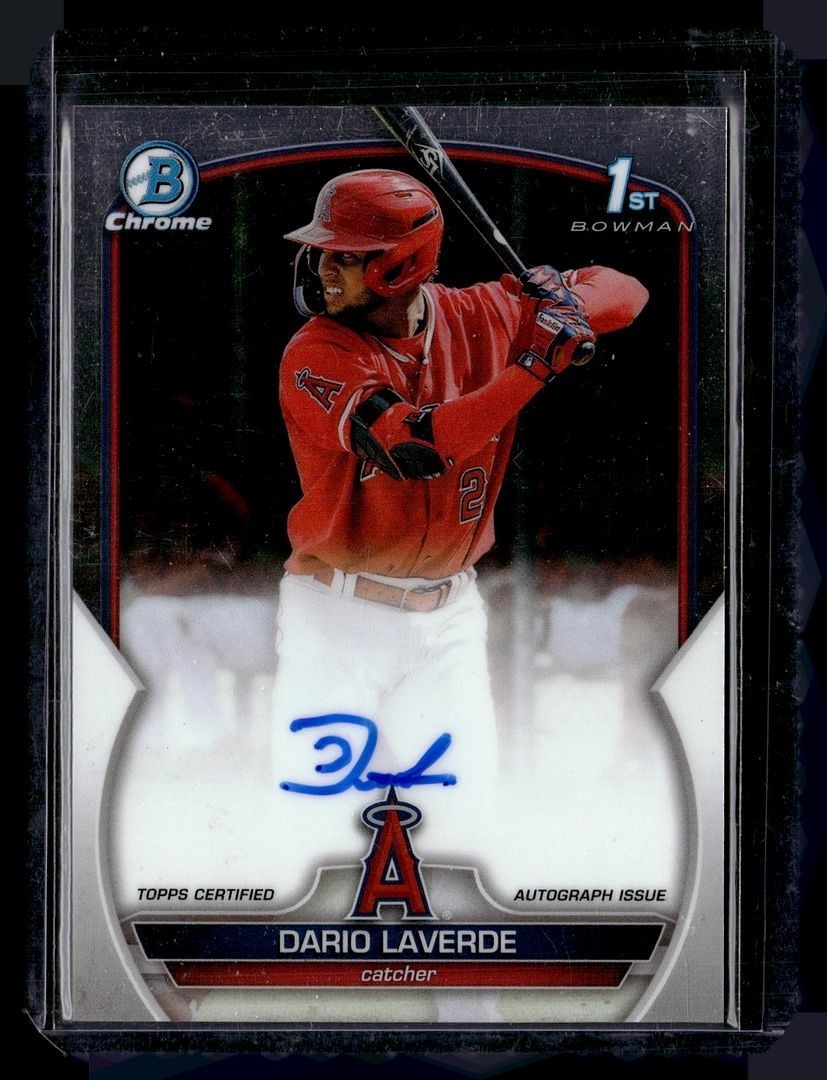 2023 BOWMAN CHROME 1ST PROSPECT AUTO DARIO LAVERDE ANGELS