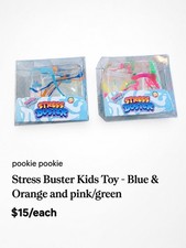 Pookie Pookie Clear Gel Squeeze Ball Stress Buster Squeezable
