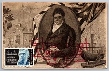 #1270 Robert Fulton Maxi Card w/Pict Cancel