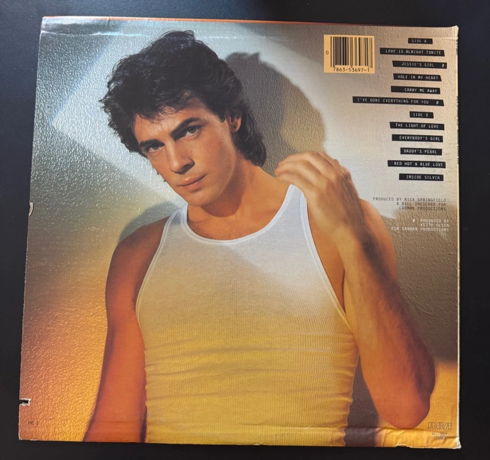 Rick Springfield Working Class Dog Vinyl Excellent Never Been Played Promo - Image 2 of 4