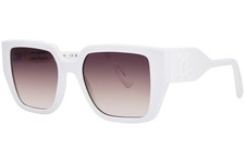 Karl Lagerfeld KL6098S 105 Sunglasses Women's White/Brown Gradient Lenses 52mm