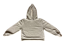 Art Class Grey Youth Hooded Sweatshirt Cropped XL 14/16